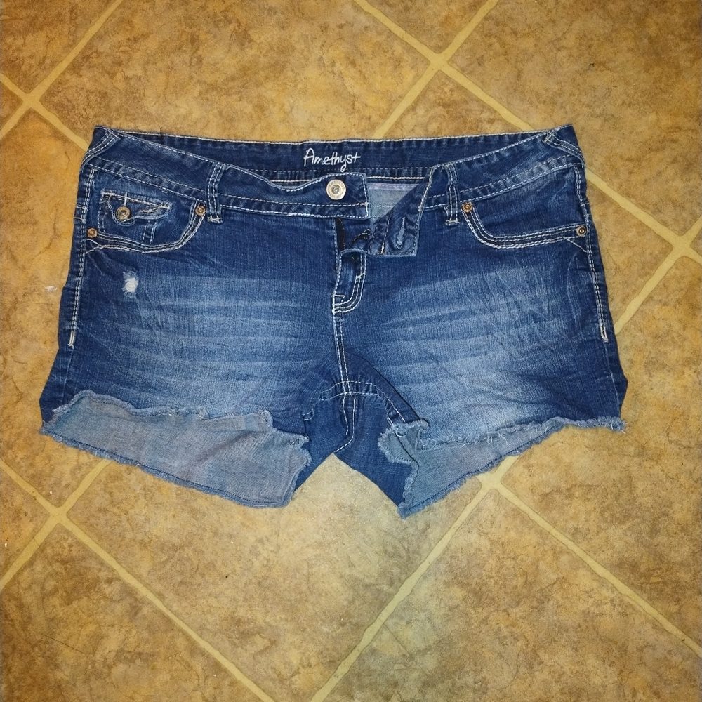 Plus size jean shorts